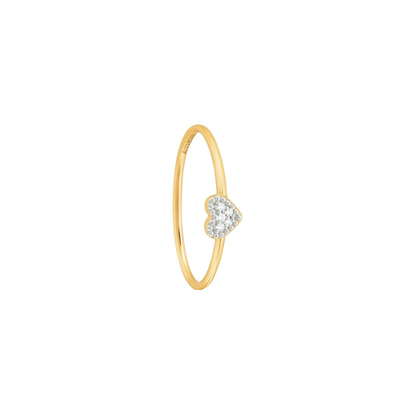 Bague or jaune et diamants