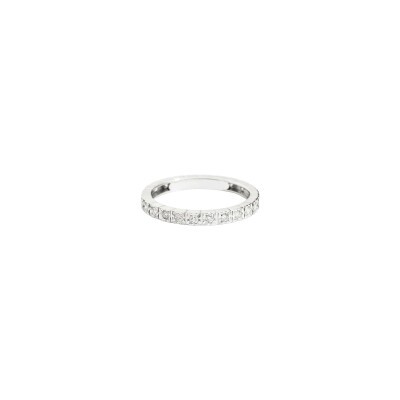 Bague Recarlo Face Cube en or blanc et diamant