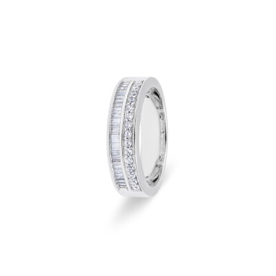 Bague Bronx en or blanc et diamants