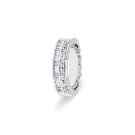 Bague Bronx en or blanc et diamants