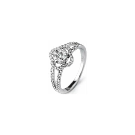 Bague en or blanc et diamants de 0.54ct