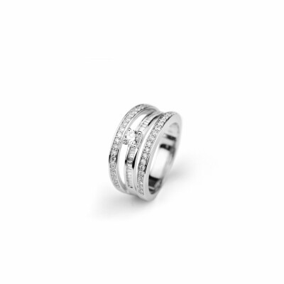 Bague en or blanc et diamants de 0.75ct