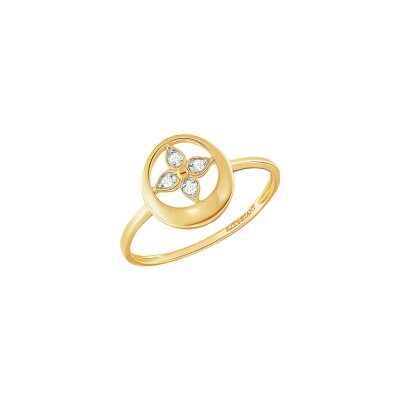 Bague or jaune et diamants