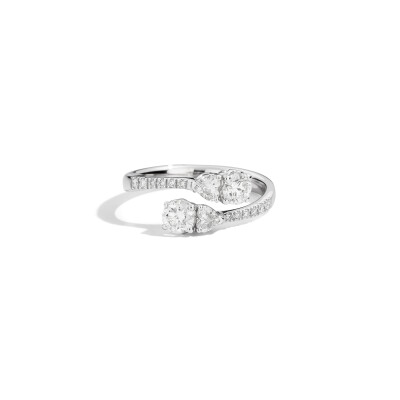 Bague Recarlo Anniversary Love en or blanc et diamants, taille 54