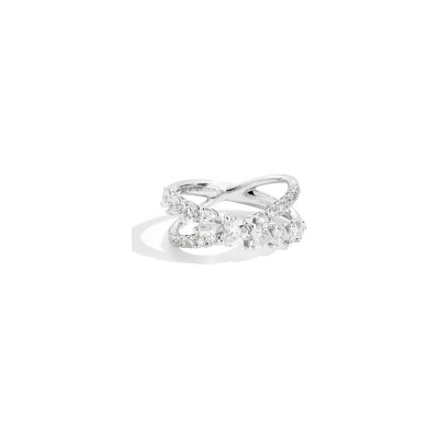 Bague Recarlo Anniversary Love en or blanc et diamants, taille 53