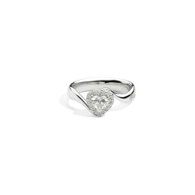 Bague Recarlo Anniversary Love en or blanc et diamants, taille 54