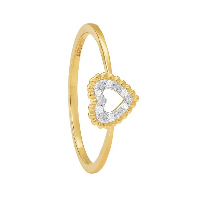 Bague or jaune et diamants
