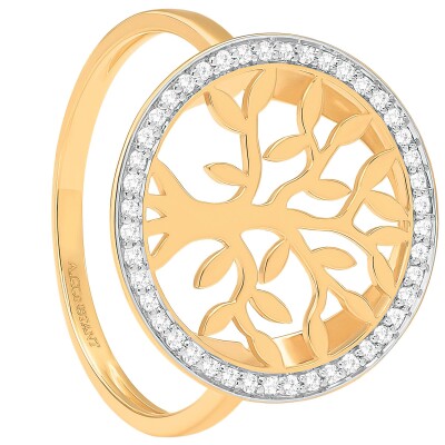 Bague or jaune et diamants