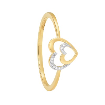 Bague or jaune et diamants
