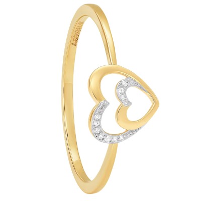 Bague or jaune et diamants