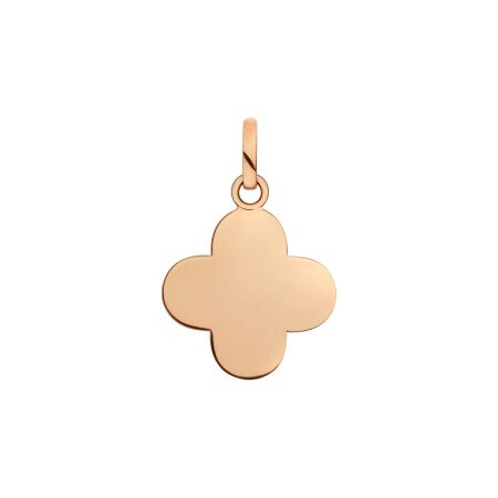 Arthus Bertrand Cross Clover F. thin pink gold pendant