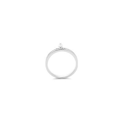 Bague en or blanc et diamants 0.23ct