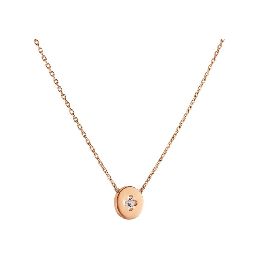 Royal Arthus Bertrand necklace, polished rose gold and diamond