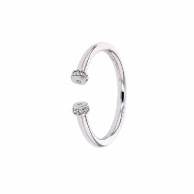 Bague Adriana Karembeu Son of a ring en or blanc et pavée de diamants