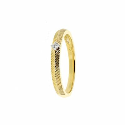 Bague Adriana Karembeu Delighted en or jaune et diamant