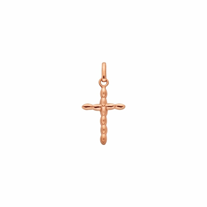 Arthus Bertrand Elisa cross pendant, rose gold, 16mm