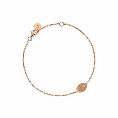 Bracelet Arthus Bertrand médaille Miraculeuse en or rose