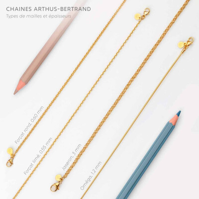 Arthus Bertrand filed chain convict, rose gold