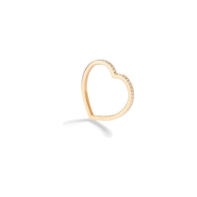 Bague Repossi Antifer Heart en or rose et diamants