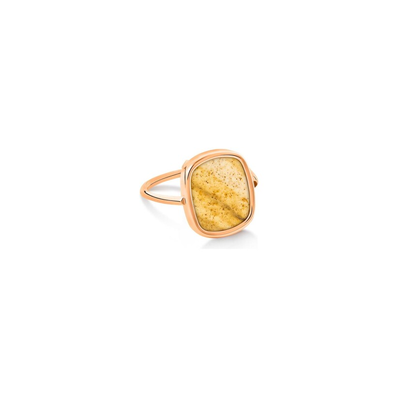 GINETTE NY ANTIQUE RING ring, rose gold and jasper