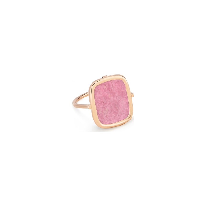GINETTE NY ANTIQUE RING, rose gold and rhodolite