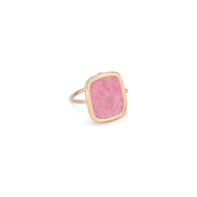 Bague GINETTE NY ANTIQUE RING en or rose et rhodonite