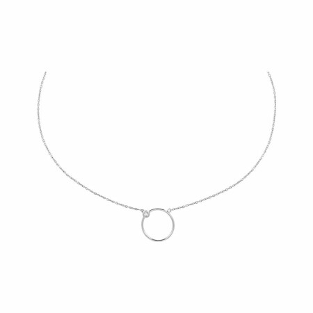 Collier en or blanc et diamant de 0.005ct