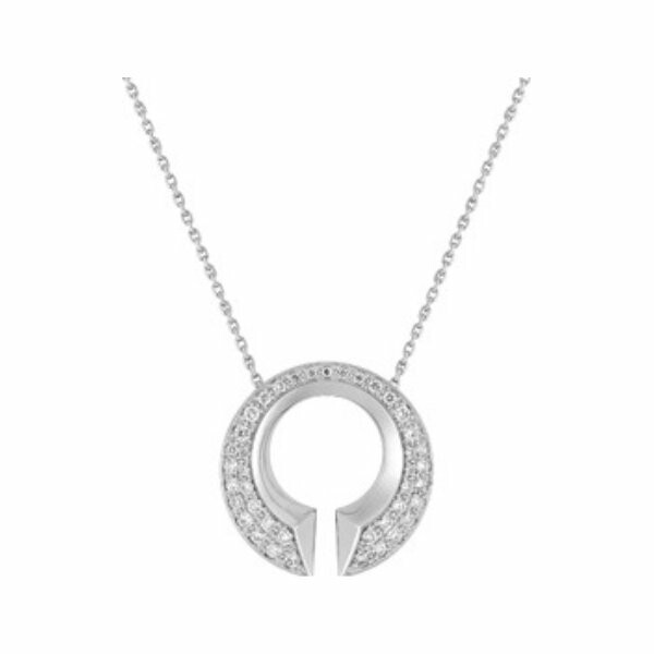 Collier en or blanc et diamants de 0.43ct