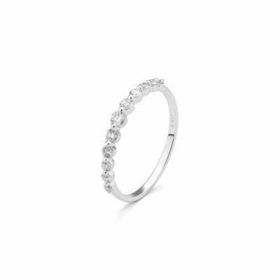 Alliance en or blanc et diamants de 0.32ct