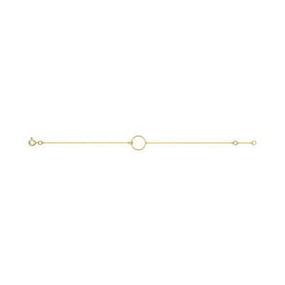 Bracelet en or jaune et diamant 0.01ct 