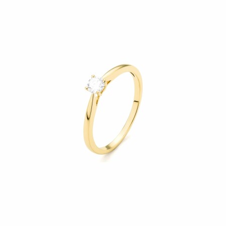 Bague en or jaune et diamant de 0.2ct