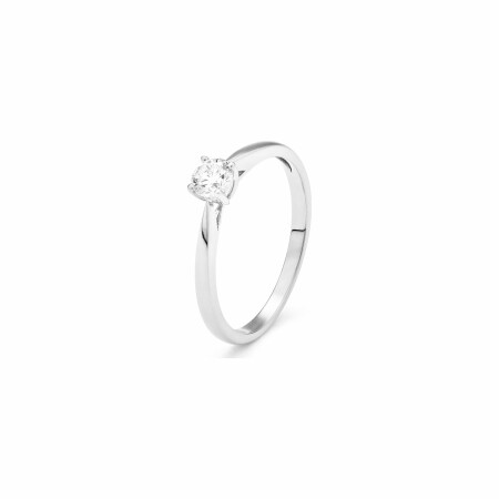 Bague en or blanc et diamant de 0.15ct