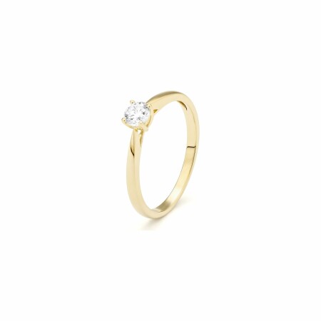 Bague en or jaune et diamant de 0.25ct