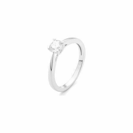 Bague en or blanc et diamant de 0.5ct