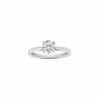 Bague en or blanc et diamant de 0.45ct