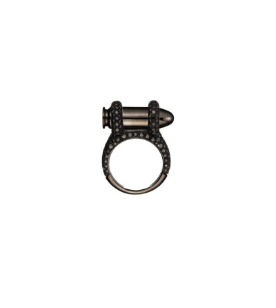 Bague Akillis Bang Bang en or blanc et diamants noirs