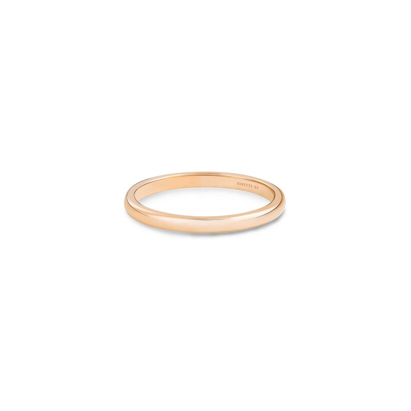 GINETTE NY BE MINE Mini wedding ring, rose gold