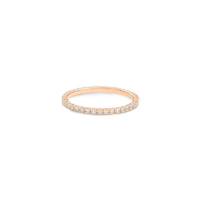 GINETTE NY BE MINE Mini wedding ring, rose gold and diamonds 