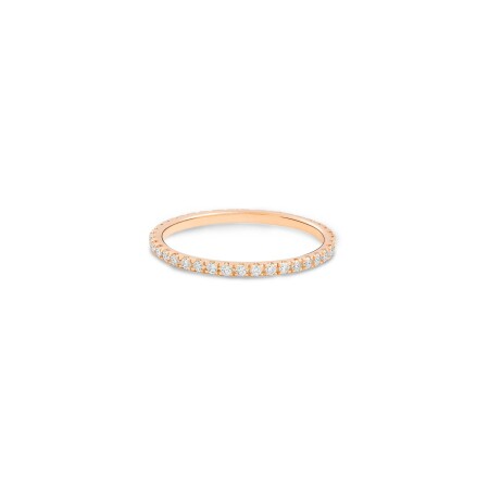 GINETTE NY BE MINE Mini wedding ring, rose gold and diamonds 