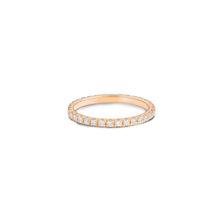 GINETTE NY BE MINE wedding ring, rose gold and diamonds 