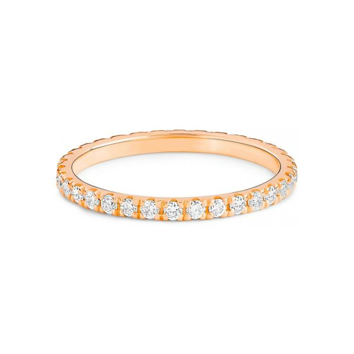 GINETTE NY BE MINE wedding ring, rose gold and diamonds