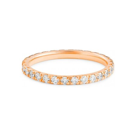 GINETTE NY BE MINE wedding ring, rose gold and diamonds