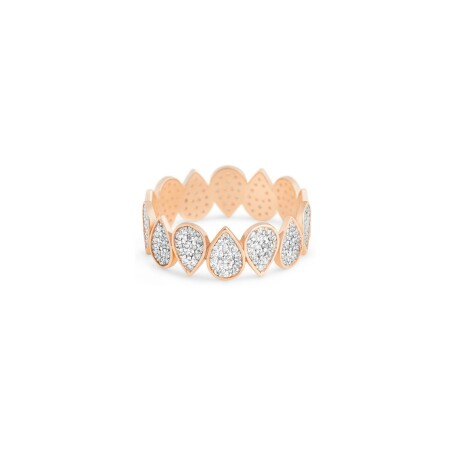 GINETTE NY BE MINE Eternity Bliss wedding ring, rose gold and diamonds