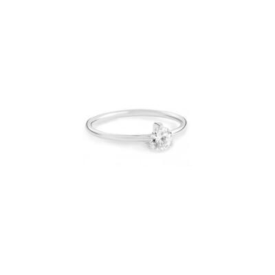 Bague de fiançaille Ginette NY MARIA en or blanc et diamant