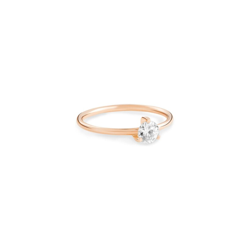 GINETTE NY BE MINE Maria engagement ring, rose gold and diamond