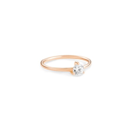 GINETTE NY BE MINE Maria engagement ring, rose gold and diamond