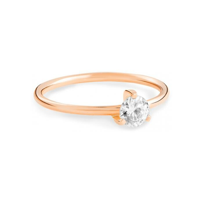 GINETTE NY MARIA engagement ring, rose gold and diamond