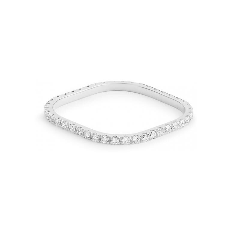 GINETTE NY BE MINE ring, white gold and diamonds