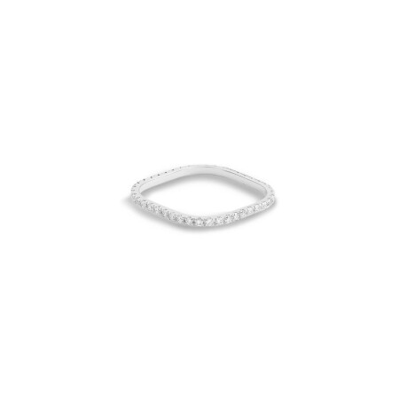 GINETTE NY BE MINE TV Mini ring, white gold and diamonds