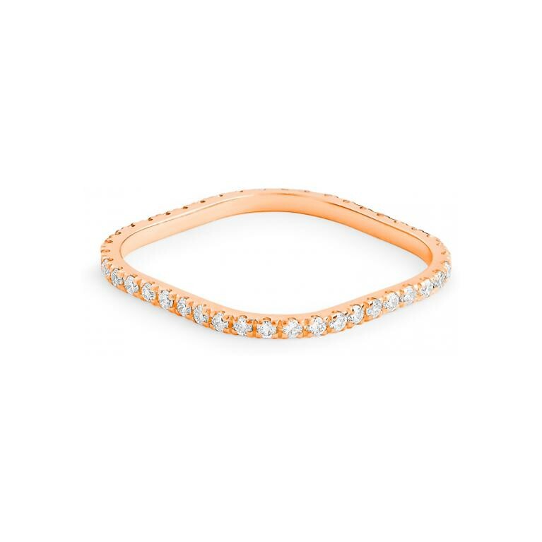 GINETTE NY BE MINE ring, rose gold and diamonds